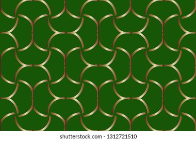 abstract classic golden pattern. golden ornament in arabian style. Pattern wallpapers and for backgrounds. A popular trend in interior decoration. Vector illustration 