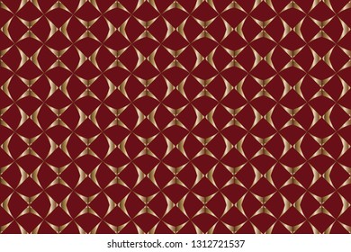 abstract classic golden pattern. golden ornament in arabian style. Pattern wallpapers and for backgrounds. A popular trend in interior decoration. Vector illustration 