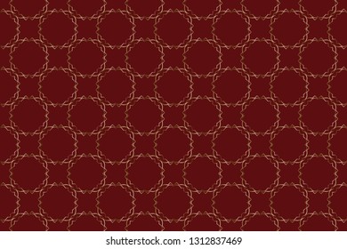 abstract classic golden pattern. golden ornament in arabian style. Geometric background. Pattern wallpapers and for backgrounds. A popular trend in interior decoration. 