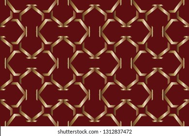 abstract classic golden pattern. golden ornament in arabian style. Geometric background. Pattern wallpapers and for backgrounds. A popular trend in interior decoration. 