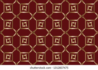 abstract classic golden pattern. golden ornament in arabian style. Geometric background. Pattern wallpapers and for backgrounds. A popular trend in interior decoration. 