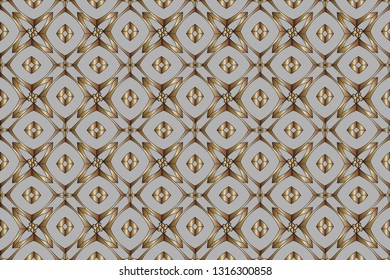 abstract classic golden pattern. golden ornament in arabian style. Geometric background. Pattern wallpapers and for backgrounds. A popular trend in interior decoration.Vector illustration 