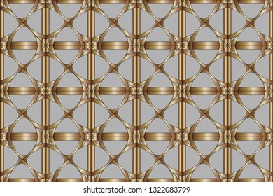 abstract classic golden pattern. golden ornament in arabian style. Geometric background. Pattern wallpapers and for backgrounds. 