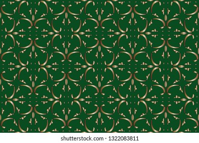 abstract classic golden pattern. golden ornament in arabian style. Geometric background. Pattern wallpapers and for backgrounds. 
