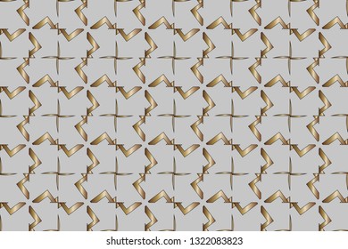 abstract classic golden pattern. golden ornament in arabian style. Geometric background. Pattern wallpapers and for backgrounds. 