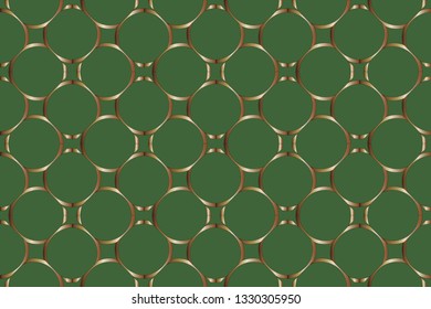 Abstract classic golden pattern. golden ornament in Arabian style. Pattern wallpapers and for backgrounds. A popular trend in interior decoration. Vector illustration 