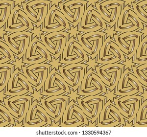 abstract classic golden pattern. golden ornament in arabian style. Geometric background. Pattern wallpapers and for backgrounds