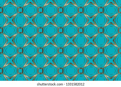 Abstract classic golden pattern. golden ornament in Arabian style. Pattern wallpapers and for backgrounds. A popular trend in interior decoration. Vector illustration 