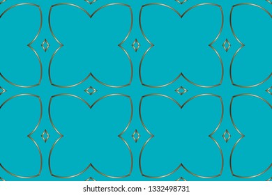 Abstract classic golden pattern. golden ornament in Arabian style. Pattern wallpapers and for backgrounds. A popular trend in interior decoration. Vector illustration 