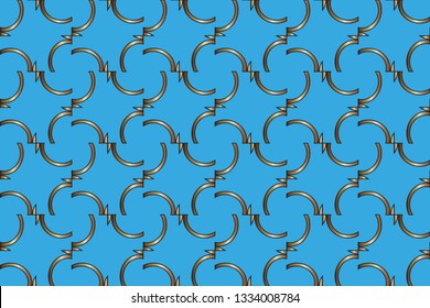 Abstract classic golden pattern. Golden ornament in Arabian style. Geometric background. Pattern wallpapers and for backgrounds. A popular trend in interior decoration. . Luxury  vector pattern.   