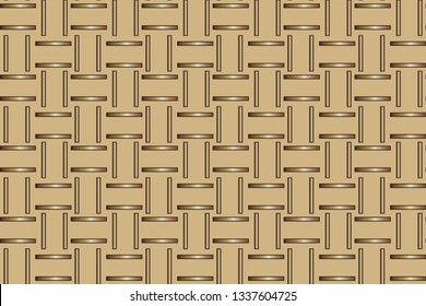 Abstract classic golden pattern. Golden ornament in Arabian style. Geometric background. Pattern wallpapers and for backgrounds. A popular trend in interior decoration. . Luxury  vector pattern.   