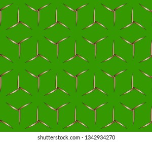 Abstract classic golden pattern. Golden ornament in Arabian style. Geometric background. Pattern wallpapers and for backgrounds. A popular trend in interior decoration.  Luxury vector pattern.   