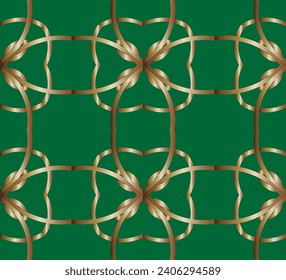 
Abstract classic golden pattern. Seamless pattern with symmetric geometric ornament. For your design, Wallpaper, presentation, banner, page cover. 
