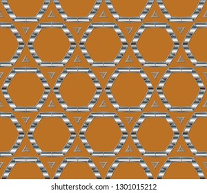 abstract classic golden, silver    pattern.     Background image. Abstract decorative vintage texture. Modern floral pattern. metal mosaic on a colored background. Luxury  vector pattern. 
