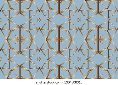 abstract classic golden , silver  pattern. golden, silver  ornament in arabian style. Pattern wallpapers and for backgrounds. A popular trend in interior decoration. Vector illustration 