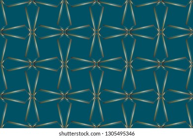 abstract classic golden, silver    pattern.     Background image. Abstract decorative texture. Modern floral pattern. metal mosaic on a colored background. Luxury  vector pattern. 