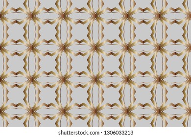 abstract classic golden, silver    pattern.     Background image. Abstract decorative vintage texture. Modern floral pattern. Seamless  illustration for design. metal mosaic on a colored background. 