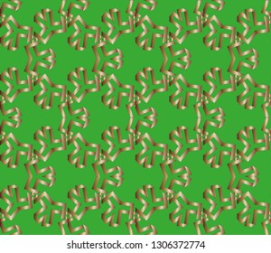 abstract classic golden , silver  pattern. golden, silver  ornament in arabian style. Pattern wallpapers and for backgrounds. A popular trend in interior decoration. Vector illustration 