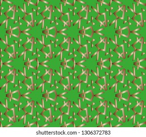 abstract classic golden , silver  pattern. golden, silver  ornament in arabian style. Pattern wallpapers and for backgrounds. A popular trend in interior decoration. Vector illustration 