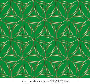 abstract classic golden , silver  pattern. golden, silver  ornament in arabian style. Pattern wallpapers and for backgrounds. A popular trend in interior decoration. Vector illustration 