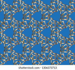 abstract classic golden, silver    pattern.     Background image. Abstract decorative texture. Modern floral pattern. metal mosaic on a colored background. Luxury  vector pattern. 