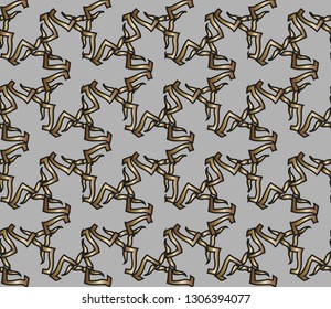 abstract classic golden , silver  pattern. golden, silver  ornament in arabian style. Geometric background. Pattern wallpapers and for backgrounds. A popular trend in interior decoration. 