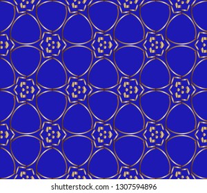 abstract classic golden,  silver  pattern. golden , silver ornament in arabian style. Geometric background. Pattern wallpapers and for backgrounds. Volumetric metal mosaic on a colored background. 