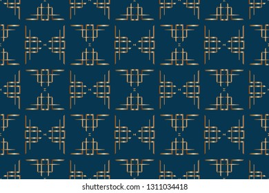 abstract classic golden , silver  pattern. golden, silver  ornament in arabian style. Geometric background. Pattern wallpapers and for backgrounds. A popular trend in interior decoration. 