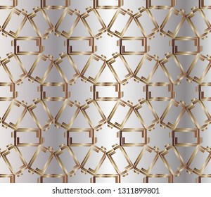 abstract classic golden, silver    pattern.     Background image. Abstract decorative texture. Modern floral pattern. metal mosaic on a colored background. Luxury  vector pattern. 