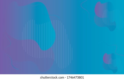 Abstrakter klassischer Verlauf mit Formen blauer Hintergrund