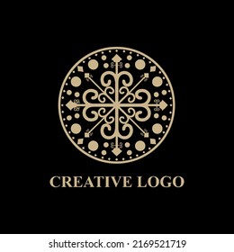 diseño clásico abstracto del logotipo de ornamet