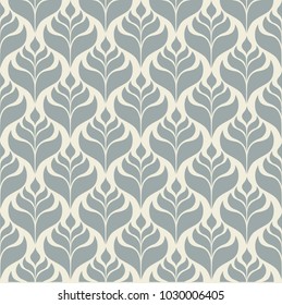 Abstract classic seamless pattern. Monochrome