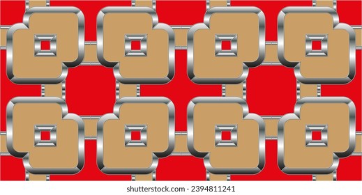 Abstract classic silver pattern. For Wallpaper, presentation, background. Interior design. Fashion print. Illustration made with texture. 