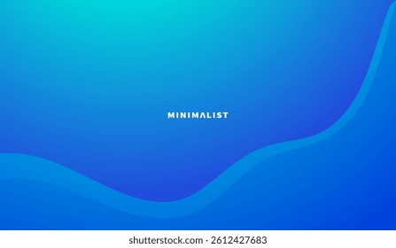 Abstract Clean Blue Geometric Background