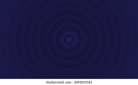 Abstract clean blue rings background. Circle pattern wallpaper. Vector illustration.