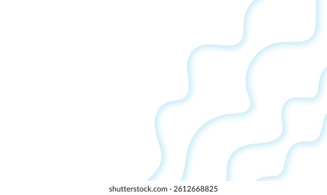 Abstract clean blue soft light lines modern background vector illustration 