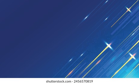 Abstract Clean Blue White Business Technology Background, Modern Blue Business Abstract Background