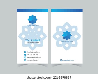 Abstract clean and clear business card