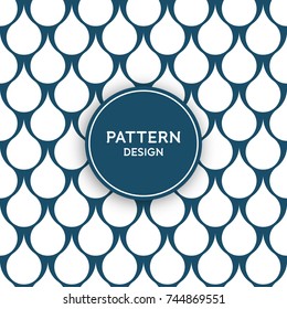 Abstract clean minimal geometric pattern background - raindrop shape