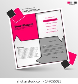 Abstract clean minimal webdesign 
