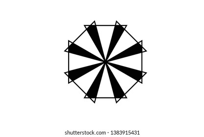 Abstract clean simple logo vector design. Geometic business logo icon design template. Abstract sign constructed from siple geometric shapes.