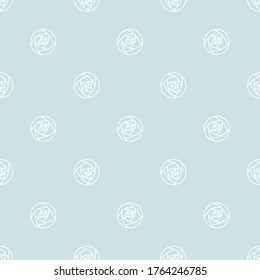 Abstract clean and simple rose pattern, vector