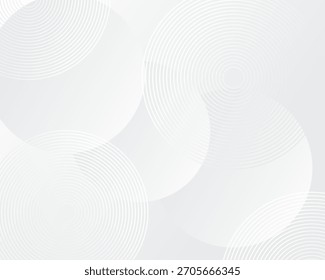 Abstract clean sphere circle geometric gradient grey background pattern layout banner template editable