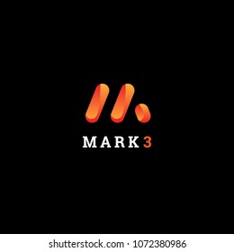 Abstract Clean Type Letter M Logo Sign Symbol Icon