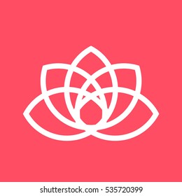 Abstract clean vector Logotype. It can also be seen as a flower or leaves.