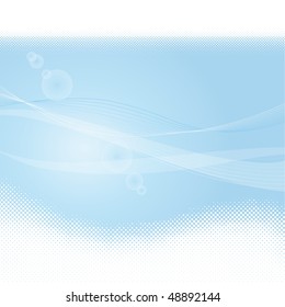 Abstract Clean Vector Wave Background. Halftone.