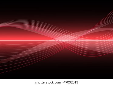 Abstract Clean Vector Wave Background.