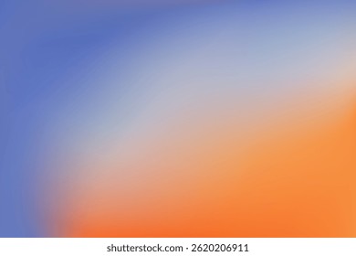 Abstract clear blue and orange gradient. Modern blue and orange fresh gradien concept. Deep blue, white and yellow color vector banner. Blurred light fuzz colorful gradient background. Vector soft