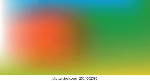 Abstract clear blue sky. Pastel rainbow. Light blue, pink and yellow color vector banner. Pastel gradient sky pattern. Blurred light fuzz colorful gradient background. 