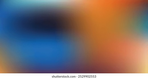 Abstract clear blue sky. Pastel rainbow. Light blue, pink and yellow color vector banner. Pastel gradient sky pattern. Blurred light fuzz colorful gradient background.